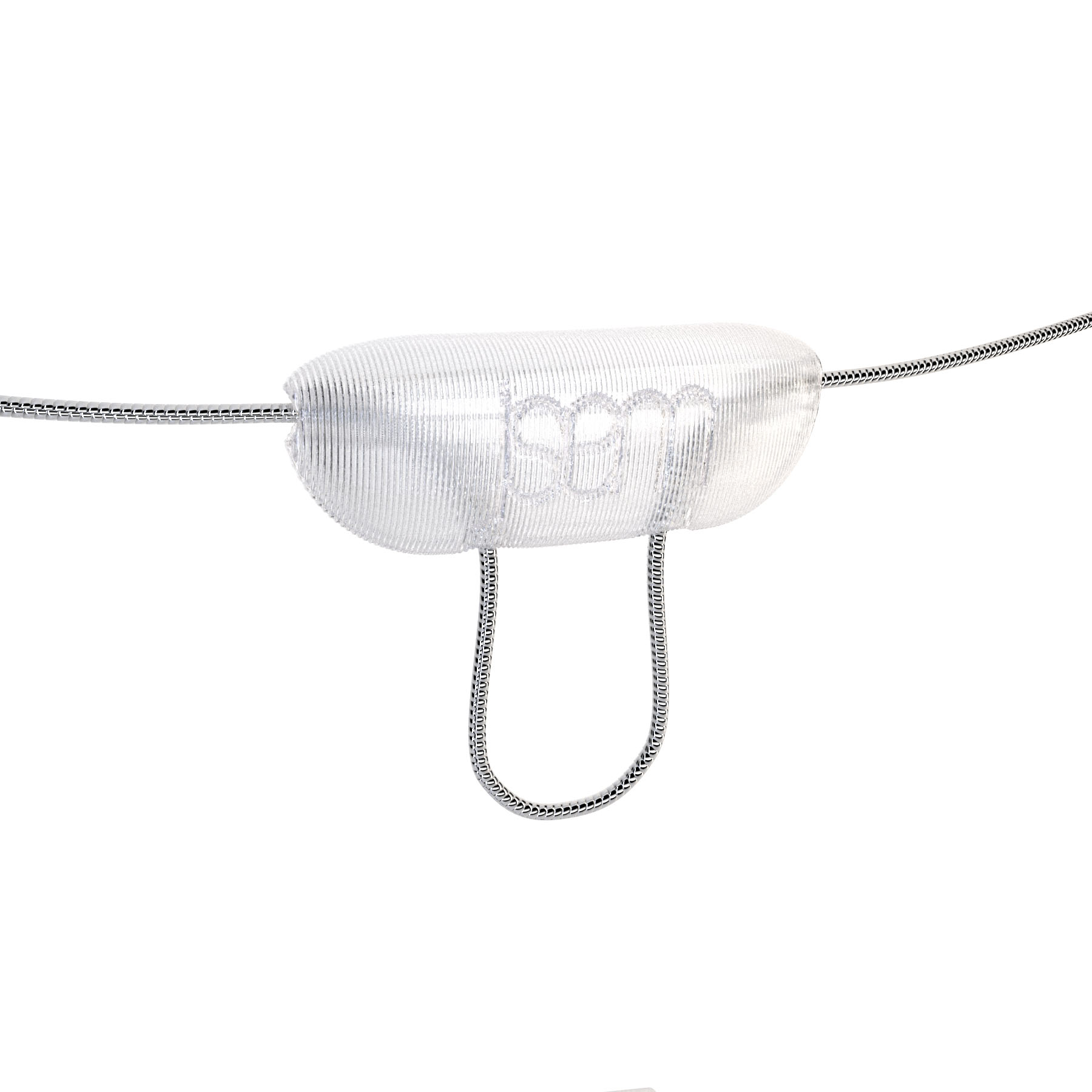 posuvník na řetízek coste bile pozadi